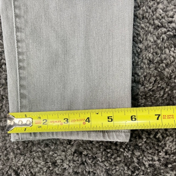 Eddie Bauer Modern slim fit cargo pockets light gray low rise denim jeans size 8 - Picture 11 of 16